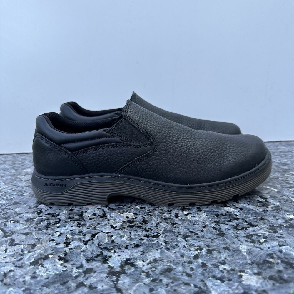 Doc Martens Asset Slip On Work Shoes Slip Resistant Black Leather Men’s 9